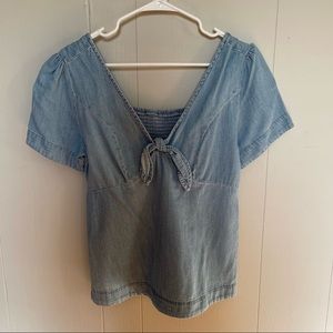 NWT denim blouse